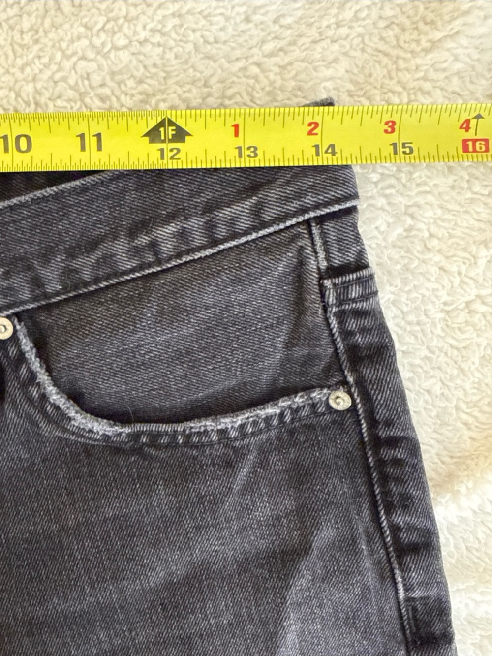 Hudson Lori Denim High Rise Shorts In Night Fever Women Size 28 Cotton Raw Hem - Picture 7 of 11